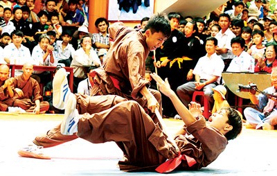 A performance of traditional Vietnamese martial arts (Photo: SGGP)